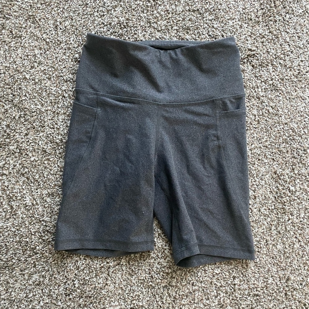 Grey Biker Shorts